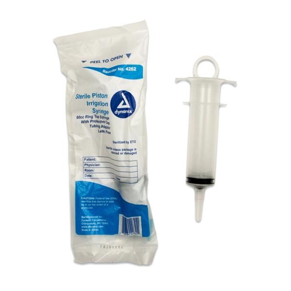 Syringe 60cc Irrigation Tip Piston Irrigation 50/Ca